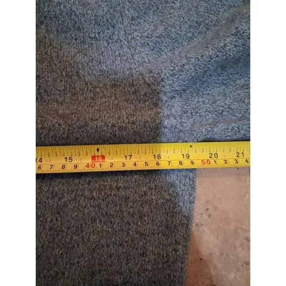 Mens Cashmere 1/4 Zip Sweater Size Medium Elbow Pads - Picture 4 of 6